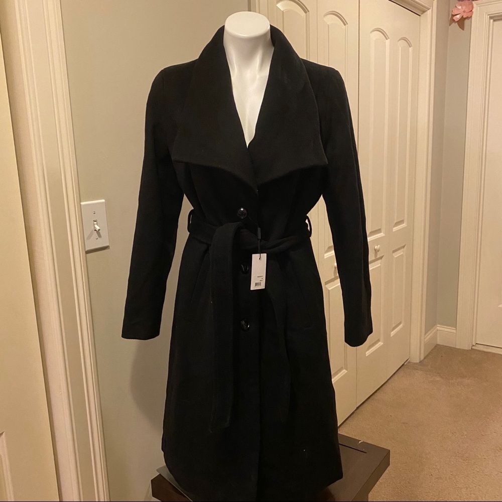 Sandova Canadian Designer Bedora Wrap Coat - Wool